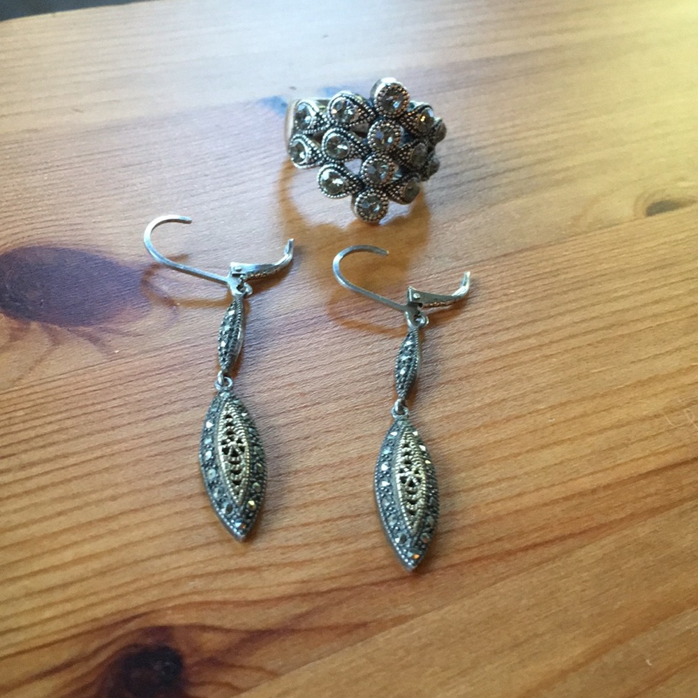 925 Marcasite jewelry set